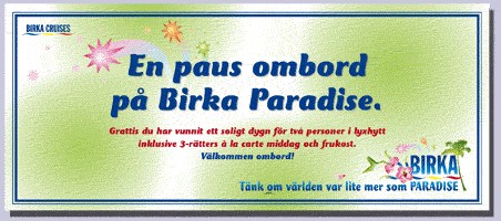 Birka Paradise Lyxhytt